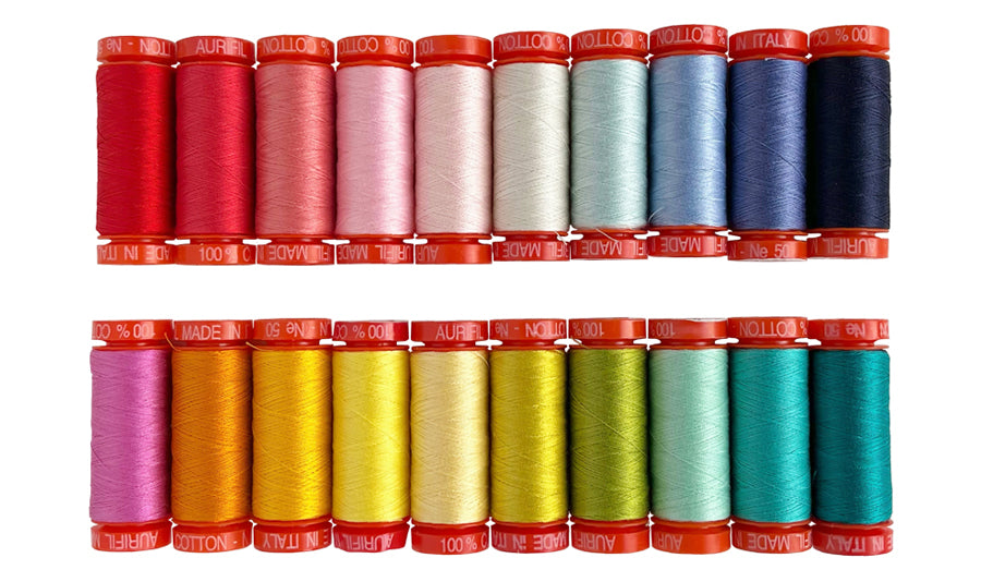  Aurifil Thread 50 wt Cotton 5 Small spools Holiday Homies by  Tula Pink TP50HH5, Assorted : Arts, Crafts & Sewing
