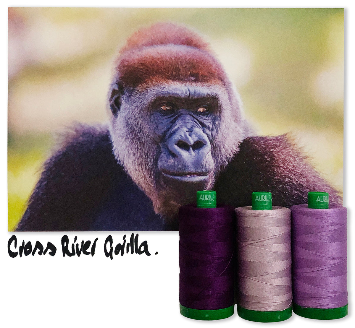 Cross River Gorilla by Aurifil + Patterns