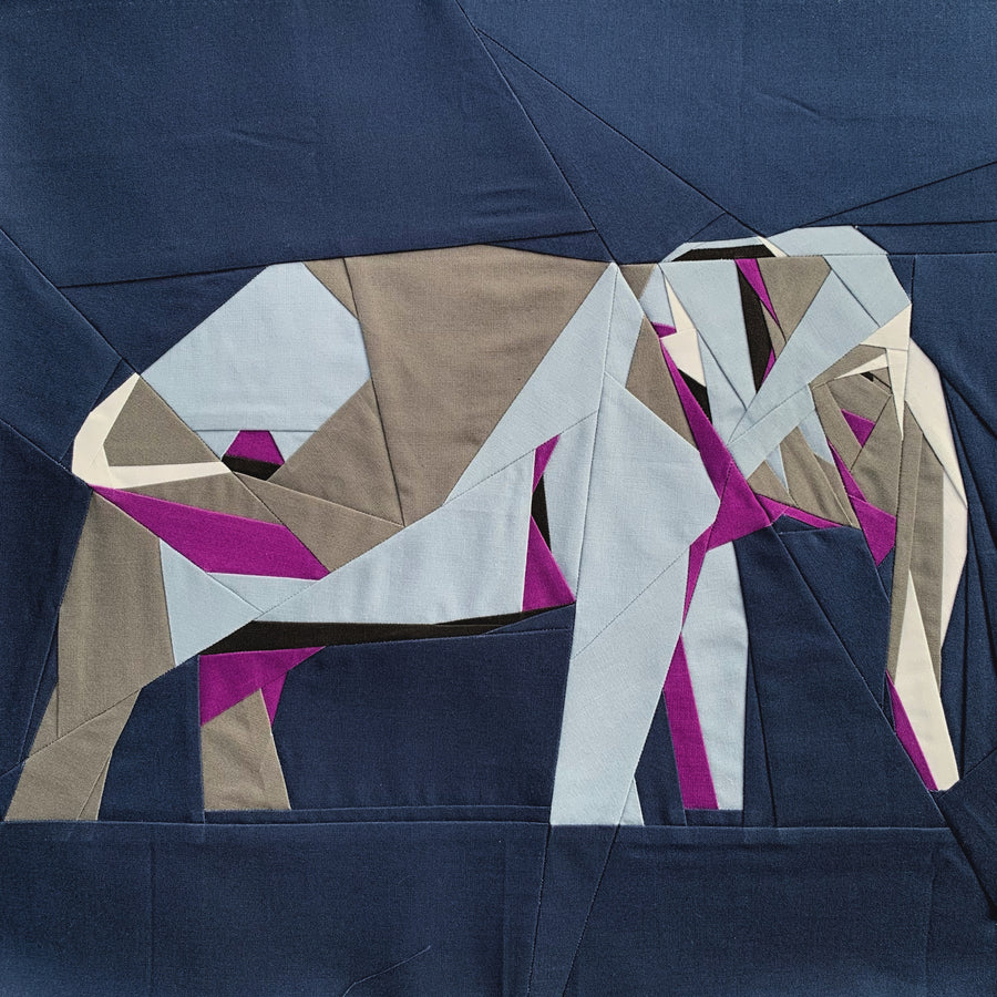 Sumatran Elephant by Aurifil + Patterns