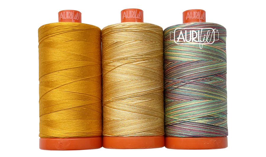 Golden Shrimp Plant by Aurifil + PDF Pattern