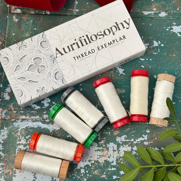 Aurifil Thread 50 wt Cotton 3 spools Color Builder Capri Teal AC50CP3-008