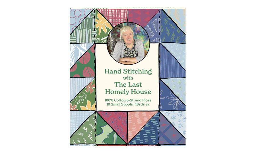 Hand Stitching with the Last Homely House by Kate Jackson