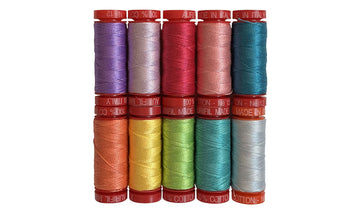 Aurifil 12 wt cotton thread, 350m, Pink Varigated (3660) – Cary Quilting  Company
