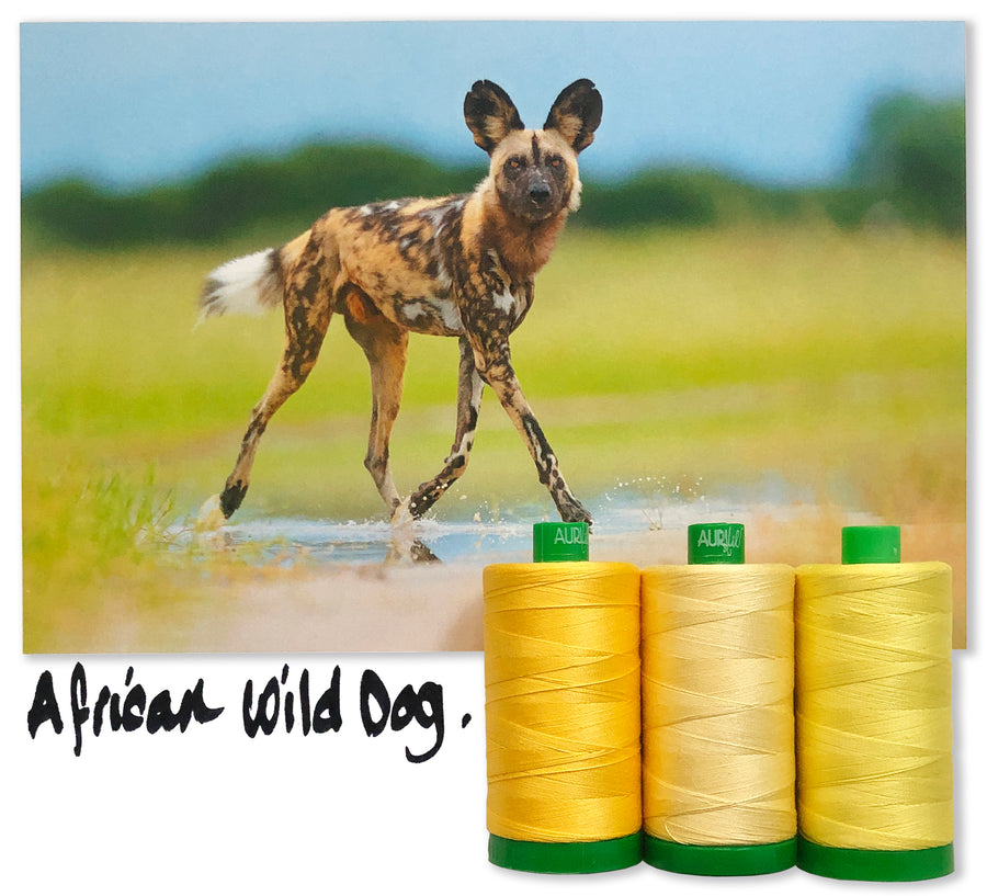 African Wild Dog by Aurifil + Pattern