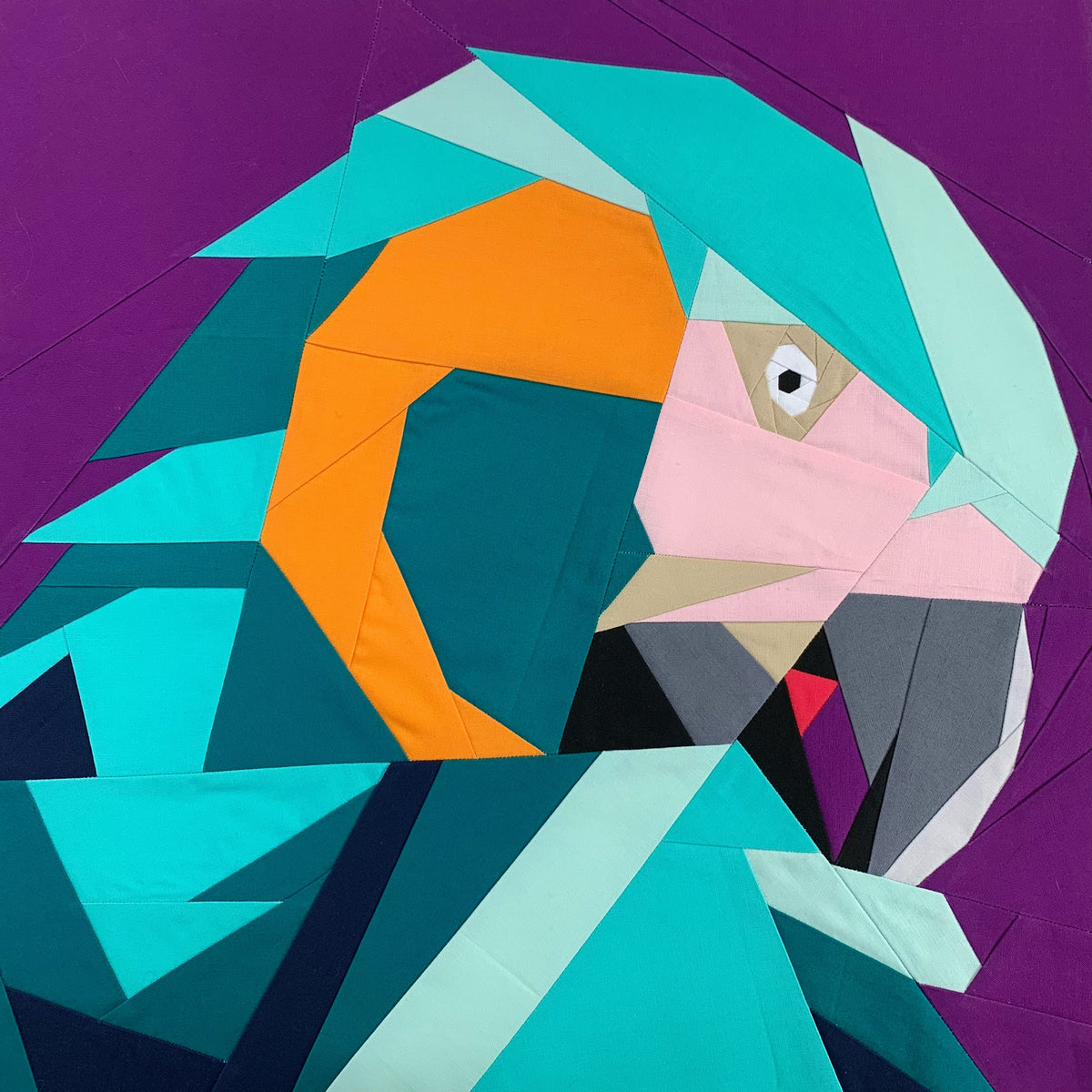 Blue-Throated Macaw by Aurifil + Patterns