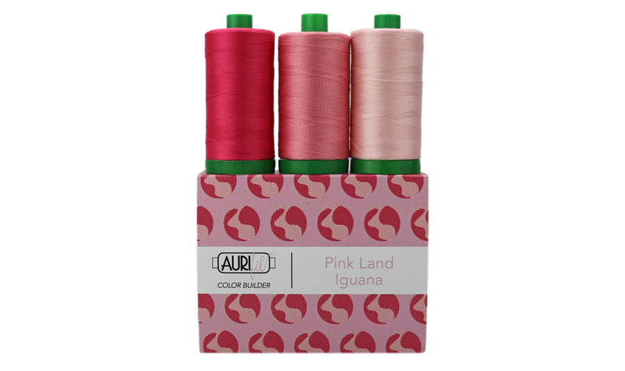 Pink Land Iguana by Aurifil + Patterns